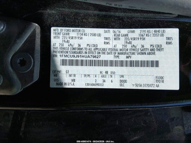 2017 FORD ESCAPE TITANIUM 9