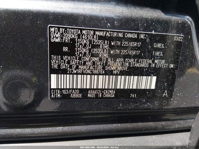 2022 TOYOTA RAV4 XLE 9