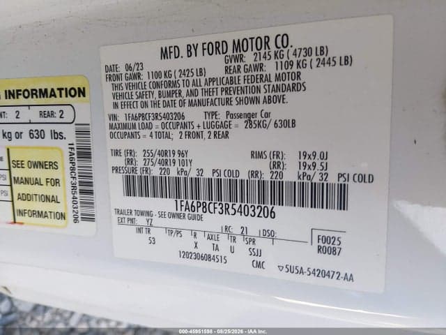 2024 FORD MUSTANG GT PREMIUM FASTBACK 9