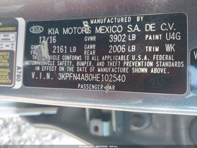 2017 KIA FORTE EX 9