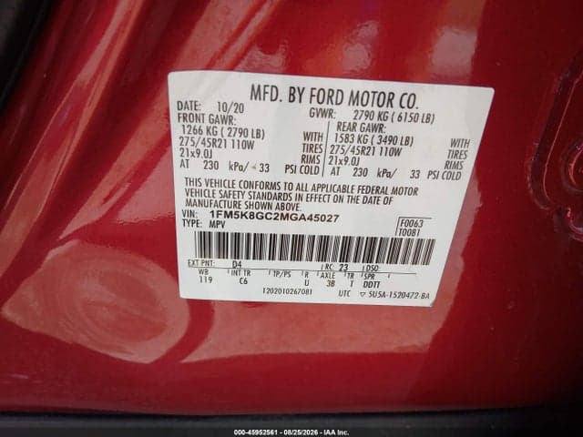 2021 FORD EXPLORER ST 9