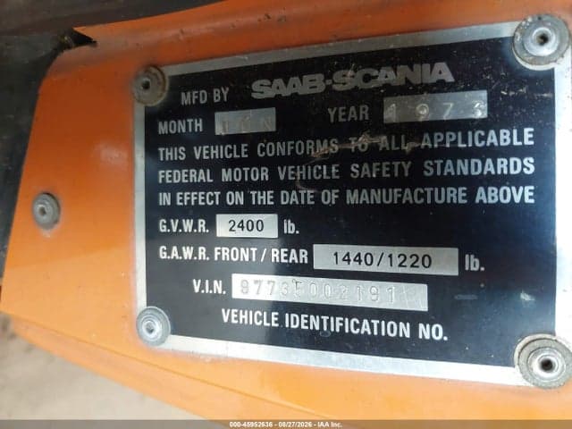 1973 SAAB 900 9