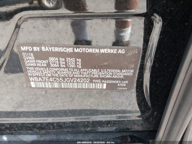 2018 BMW 740I XDRIVE 9