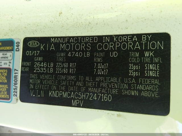 2017 KIA SPORTAGE LX 9