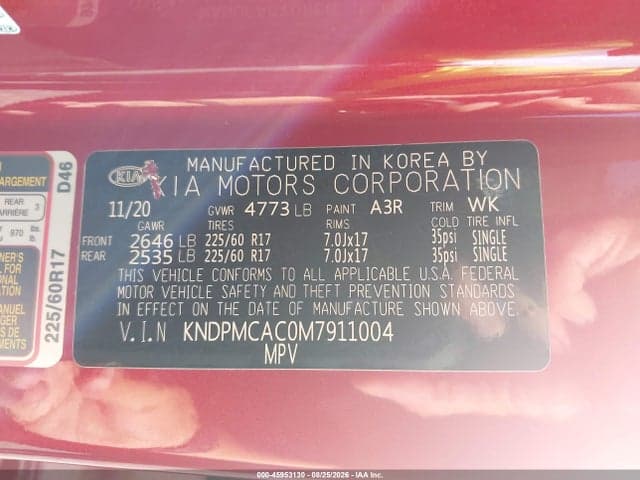 2021 KIA SPORTAGE LX 9
