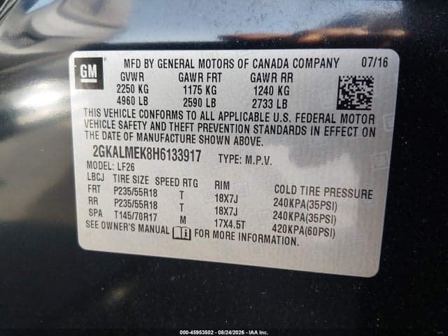 2017 GMC TERRAIN SLE-1 9