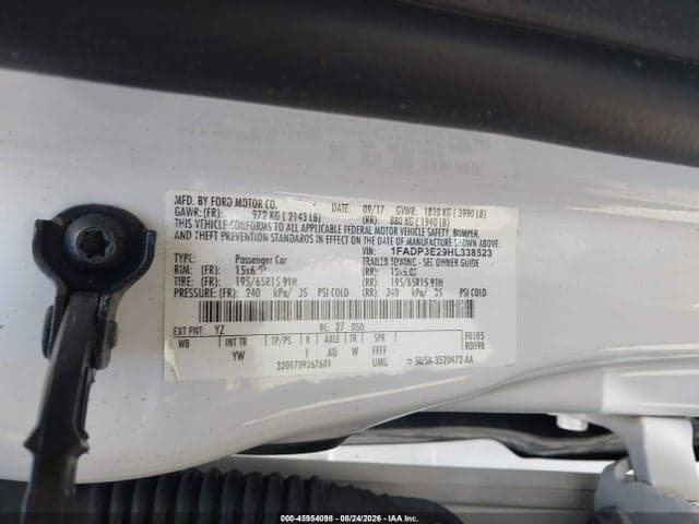 2017 FORD FOCUS S 9
