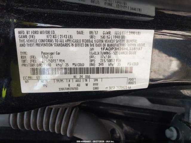 2017 FORD FOCUS SEL 9
