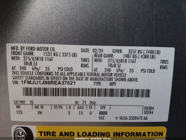 2024 FORD EXPEDITION XLT 9
