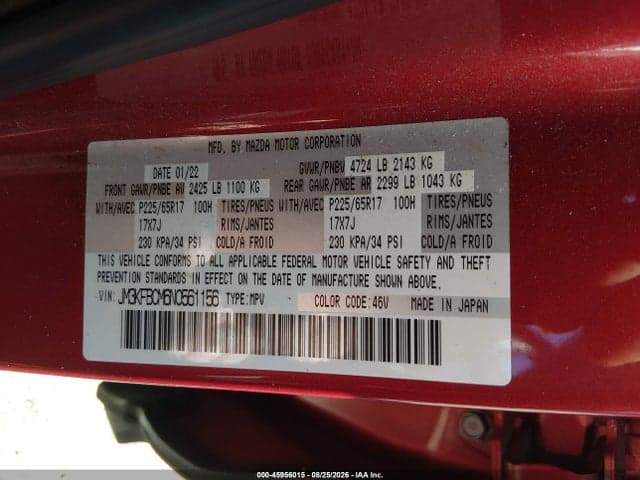 2022 MAZDA CX-5 2.5 S PREFERRED 9