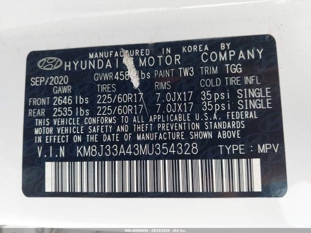 2021 HYUNDAI TUCSON VALUE 9