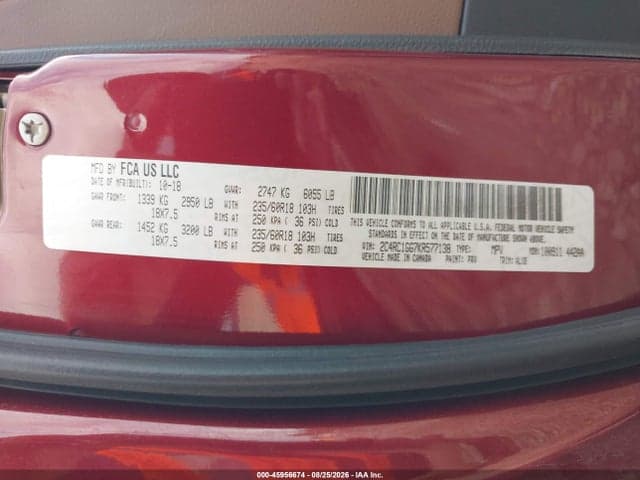 2019 CHRYSLER PACIFICA LIMITED 9