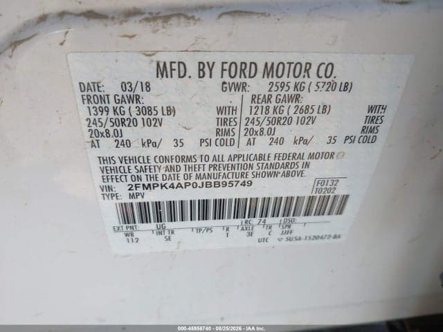 2018 FORD EDGE SPORT 3