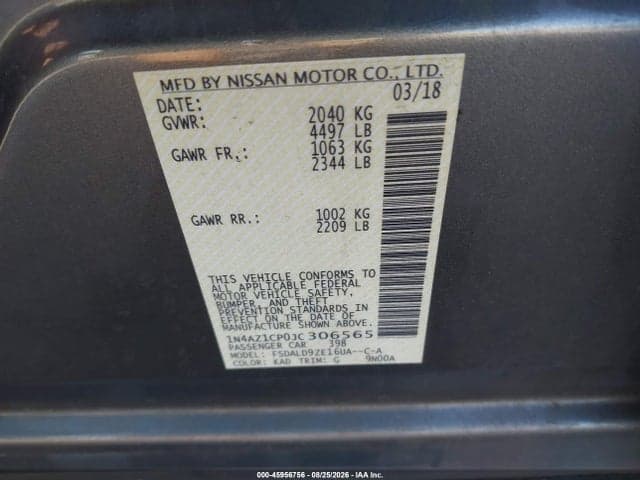 2018 NISSAN LEAF SV 9