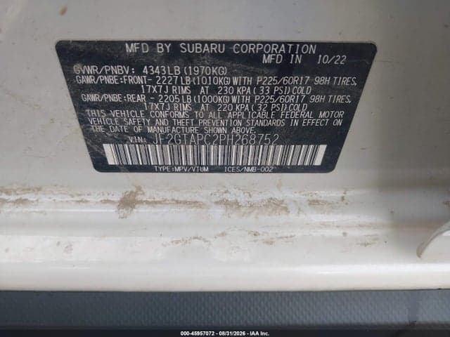 2023 SUBARU CROSSTREK PREMIUM 9