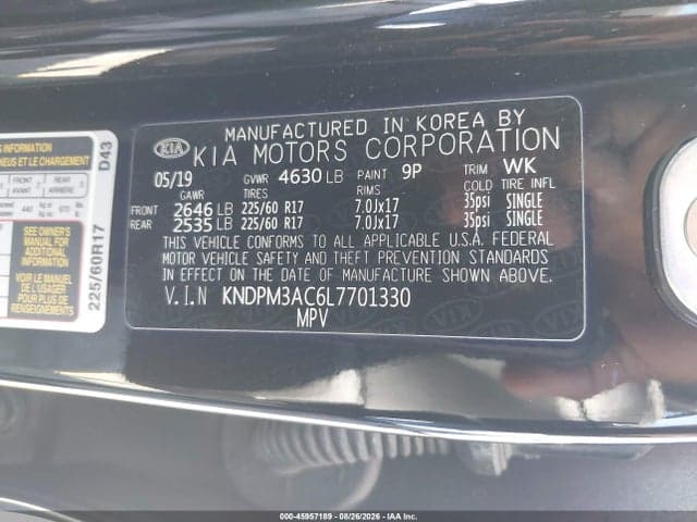 2020 KIA SPORTAGE LX 9