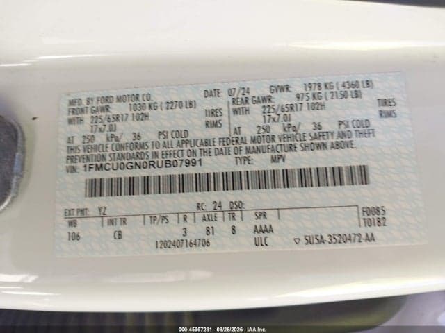 2024 FORD ESCAPE ACTIVE 9