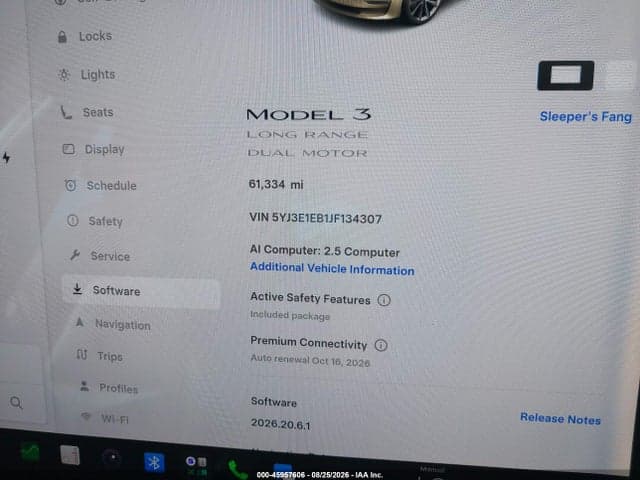 2018 TESLA MODEL 3 LONG RANGE/PERFORMANCE 7