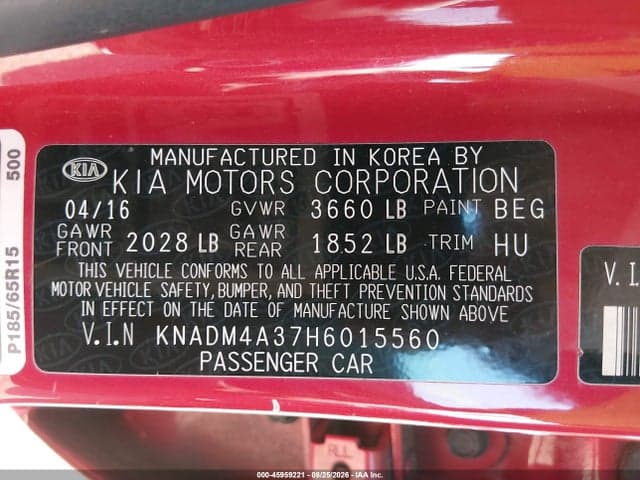 2017 KIA RIO LX 9