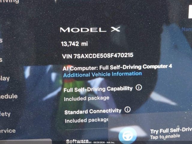 2025 TESLA MODEL X LONG RANGE 7