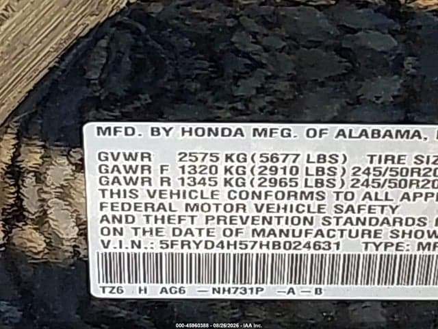 2017 ACURA MDX TECHNOLOGY PACKAGE 9