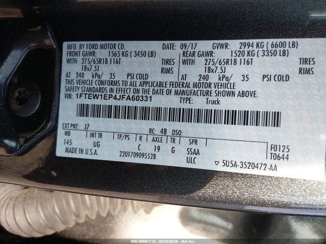 2018 FORD F-150 XLT 9