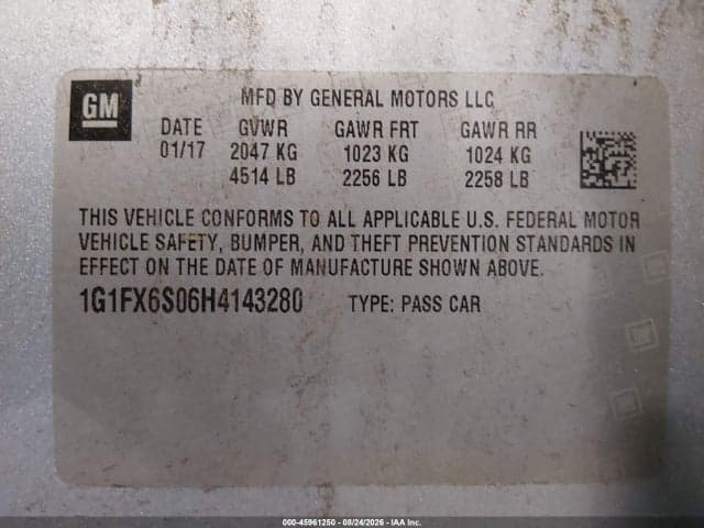 2017 CHEVROLET BOLT EV PREMIER 9