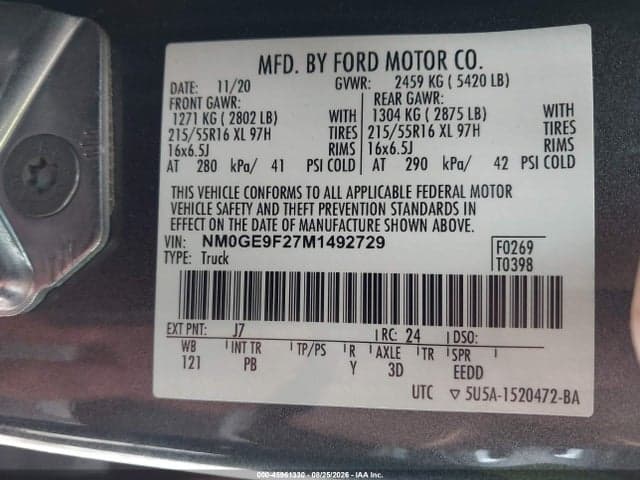 2021 FORD TRANSIT CONNECT XLT PASSENGER 9