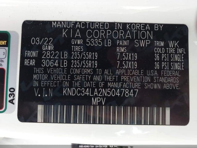 2022 KIA EV6 WIND 9