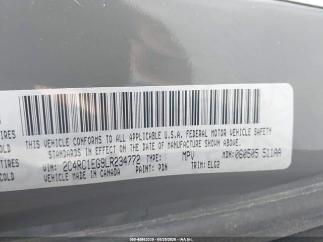 2020 CHRYSLER PACIFICA TOURING L PLUS 8