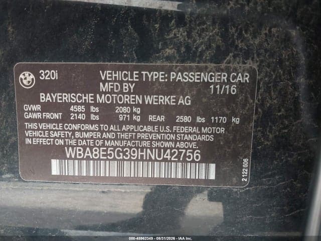 2017 BMW 320I XDRIVE 9