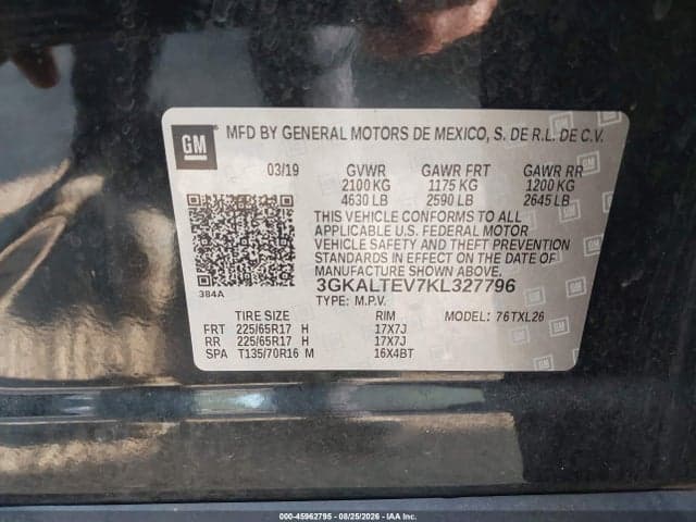2019 GMC TERRAIN SLE 9