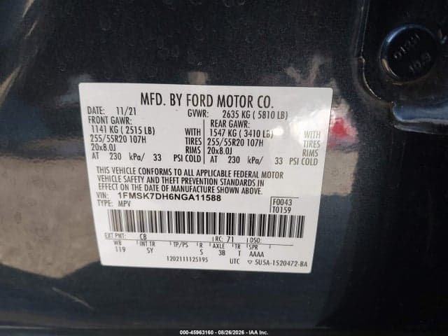2022 FORD EXPLORER XLT 9