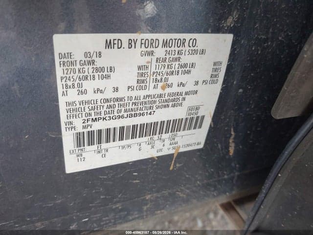 2018 FORD EDGE SE 9