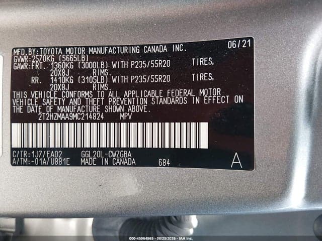 2021 LEXUS RX 350 9