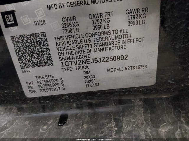 2018 GMC SIERRA 1500 SLT 9