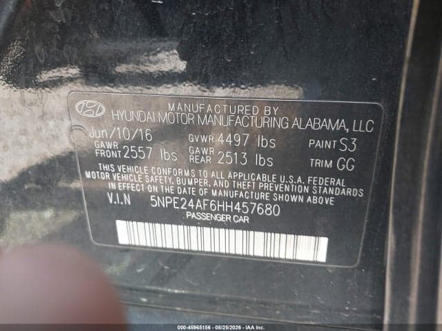 2017 HYUNDAI SONATA SE 9