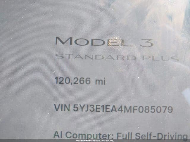 2021 TESLA MODEL 3 STANDARD RANGE PLUS REAR-WHEEL DRIVE 7