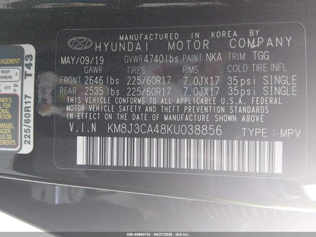 2019 HYUNDAI TUCSON VALUE 9