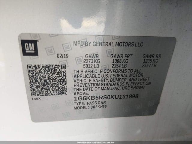 2019 CADILLAC CT6 LUXURY 9