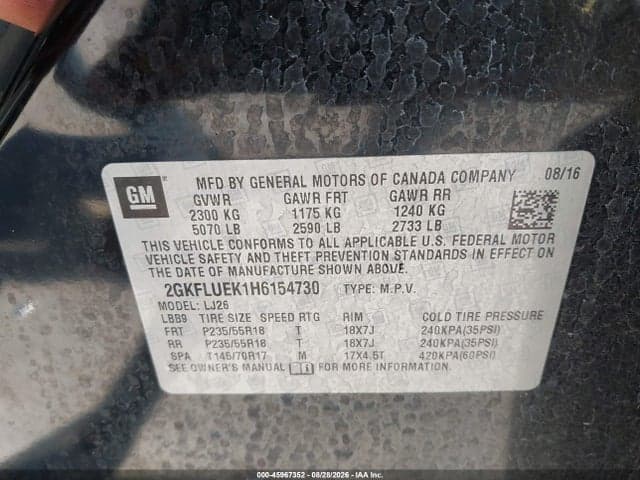2017 GMC TERRAIN SLT 9
