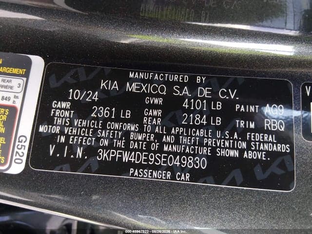 2025 KIA K4 GT-LINE 9