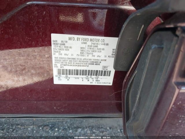 2019 FORD EDGE TITANIUM 9
