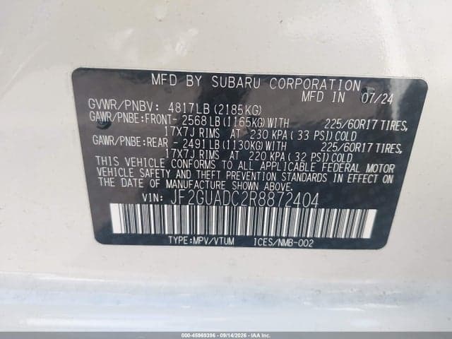 2024 SUBARU CROSSTREK PREMIUM 9