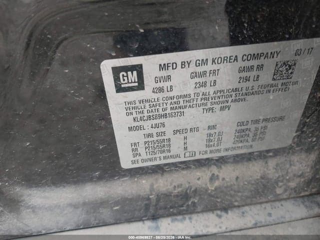 2017 BUICK ENCORE PREFERRED II 9