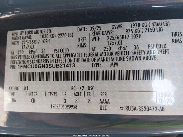 2025 FORD ESCAPE ACTIVE 9