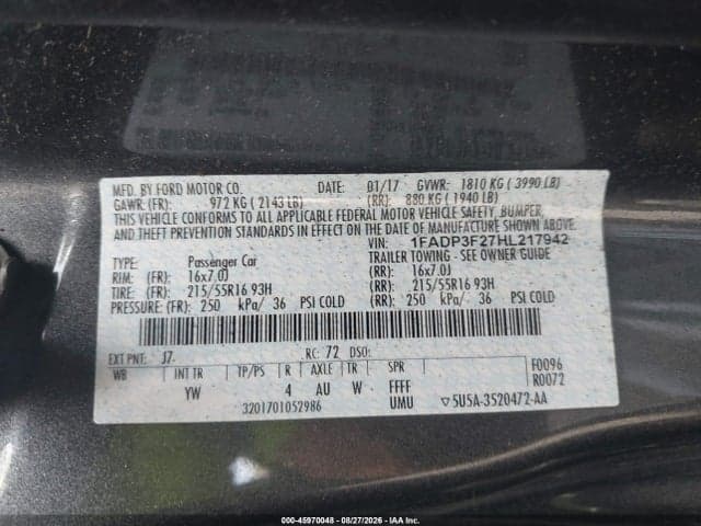 2017 FORD FOCUS SE 9