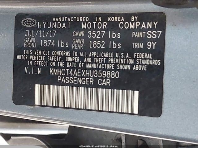 2017 HYUNDAI ACCENT VALUE EDITION 9