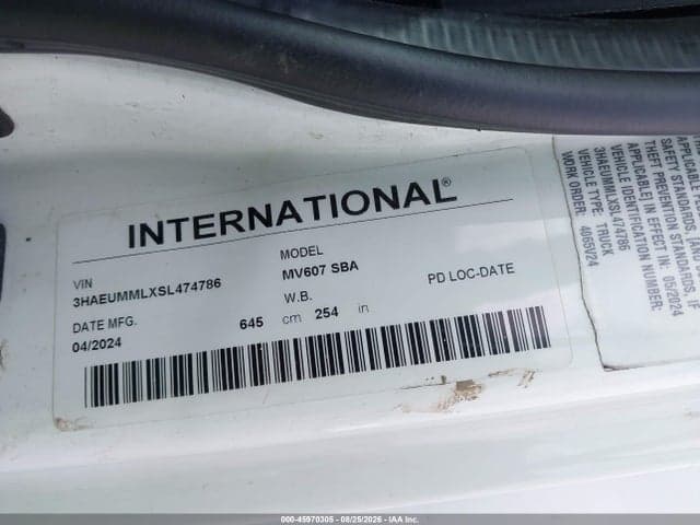 2025 INTERNATIONAL MV 8
