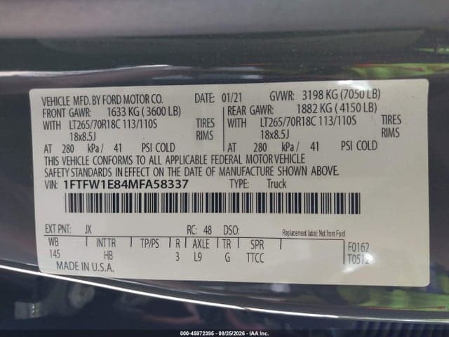 2021 FORD F-150 LARIAT 9